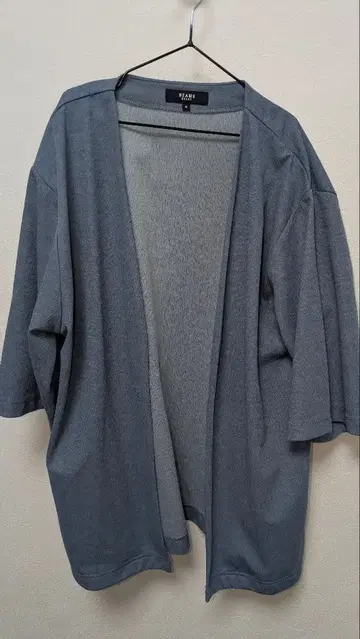 BEAMS HEART 블루 가디건 M 포켓 포함