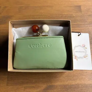 새상품 쥬케로 휠라 코인 케이스 가마구치 지갑 그린
