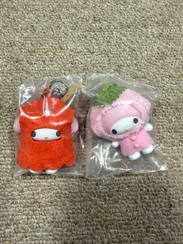 산리오 치비토모 화과자 오카즈 마이멜로디 2체 세트