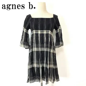 agnes b. 에네스베 튜닉 원피스 블랙 2 B9689
