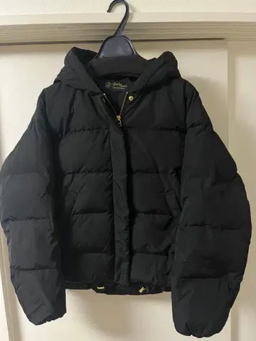 프레디 후드 부착 다운 자켓 블랙