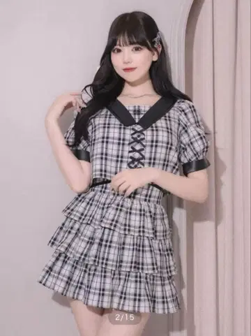 pium 가죽 파이핑 프론트 리본 TP 허리 크로스 티어드 미니 SK