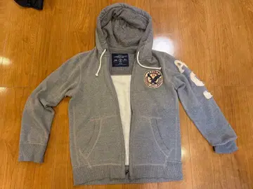 그레이 후드 부착 후드티 AE 9