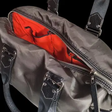 새상품급 다크 브라운, 오렌지 보스턴 백 숄더 2way 대용량