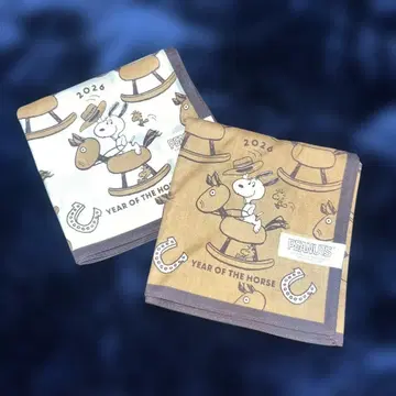 PEANUTS 스누피 타월 2026년 간지 손수건 오미년
