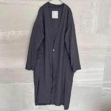 비어즐리 BEARDSLEY 울 노카라 코트 그레이 겉옷