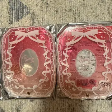 FUKUYA 후쿠야 포토 카드 아크릴 프레임 그라데이션 레이스 레드