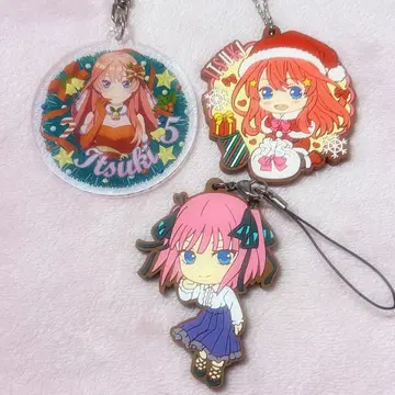 5등분의 신부 아크릴 키링 러버 키링 크리스마스