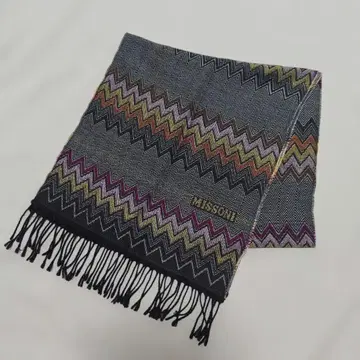 MISSONI 미쏘니 머플러 지그재그 패턴 이탈리아제