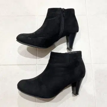 숏부츠 L 사이즈 스웨이드 힐 통굽 신발 블랙