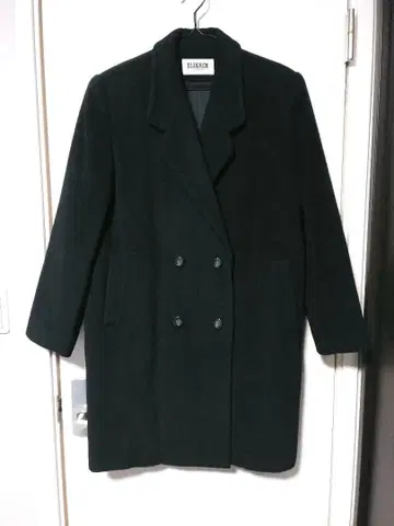 [ 100% 캐시미어 ] 롱 코트 블랙