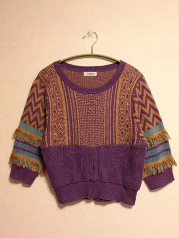 에브리리스 EVLIS 코르셋 자카드 니트 풀오버