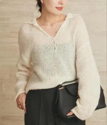 Plage 플라주 완판템 ALPACA MIX BUTTON 니트