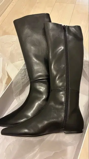 DEICY 스틸레토 롱 부츠 S 블랙