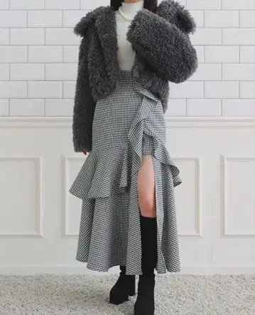 rienda 프릴 슬릿 하이웨스트 스코트 숏팬츠