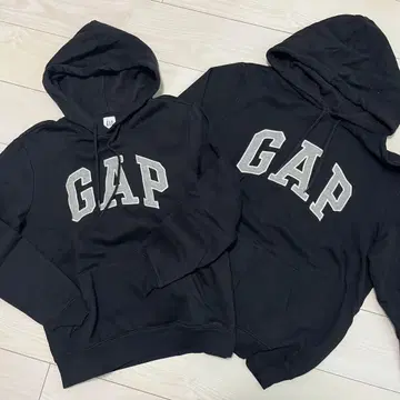 GAP 블랙 후드 부착 후드티 세트