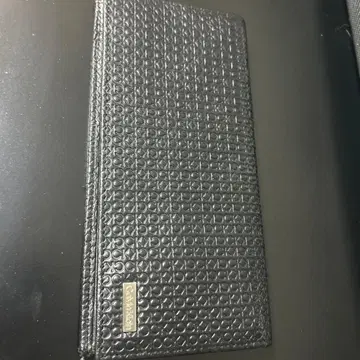 블랙 가죽 장지갑 calvin klein