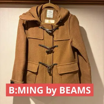 B:Ming by beams 더플 코트 브라운 후드 부착