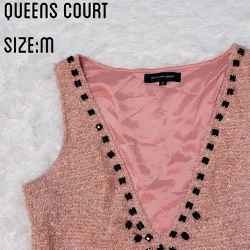 QUEENS COURT 튜닉 I라인 원피스 비즈 M