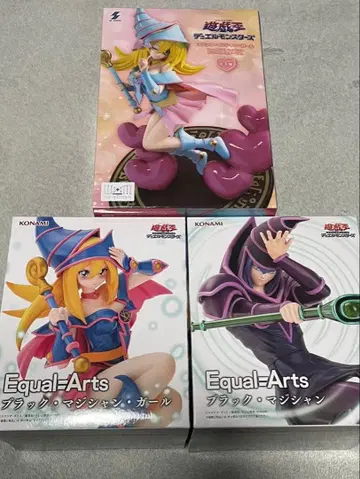 유희왕 Equal Arts 블랙 매지션 피규어 3개 세트