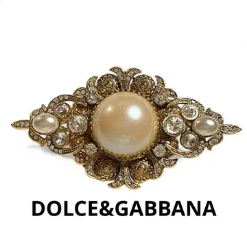 돌체앤가바나 바로크 앤티 브로치 펄 빈티지