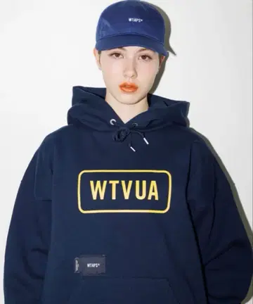 242ATDT-HPM04S WTVUA HOODY COTTON NAVY