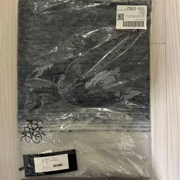 ADRER 볼륨 프린지 샤기 머플러 NAVY