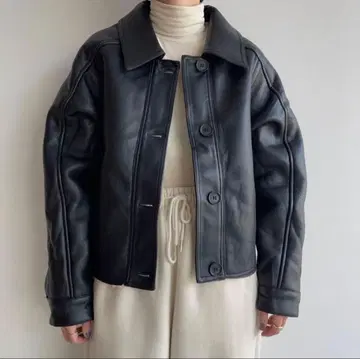 [ 미사용 새상품 ] nokcha 노크차 보아 라이너 에코 가죽 자켓