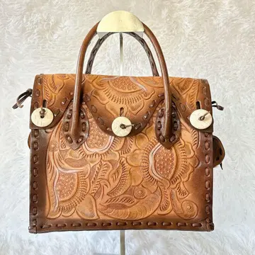 그레이스 콘티넨탈 카빙 트라이브스 마에스트라 브라운 가죽