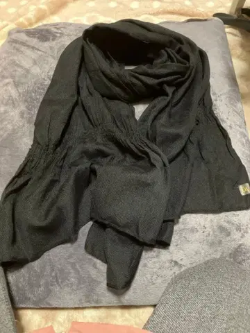 BA 블랙 니트 머플러