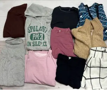 여성용 M 사이즈 프리 사이즈 묶음 판매 아우터 상의 니트