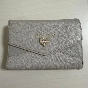 SAMANTHAVEGA 세잎클로버 접이식 지갑 그레이