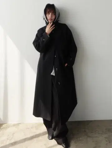 callautia 2way 오버 사이즈 롱 코트