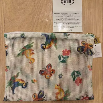 페이러 하이디 메쉬 파우치 화이트