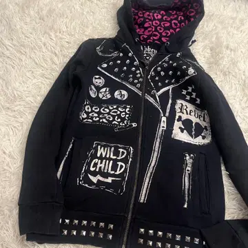 레어 y2k 하드코어 Abbey Dawn 후드티 에이브릴 라빈