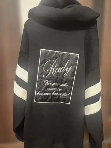 Rady 남성용 블랙 후드티