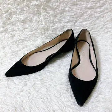 미사용급 NINA RICCI 니나리치 블랙 플랫슈즈 22.5