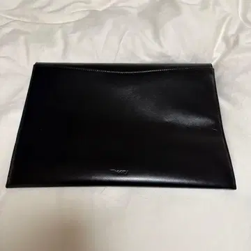 Theory 블랙 가죽 클러치백