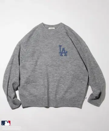 프릭스스토어 LA 로고 자수 그레이 스웨터 다저스 남성용 M
