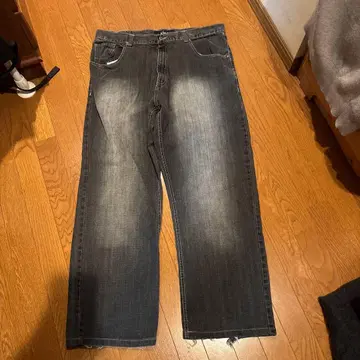 ubug 다크 그레이 스트레이트 데님