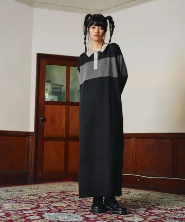 새상품 니코앤드 MODE NORM CORE 라거 맥시 니트 원피스 L