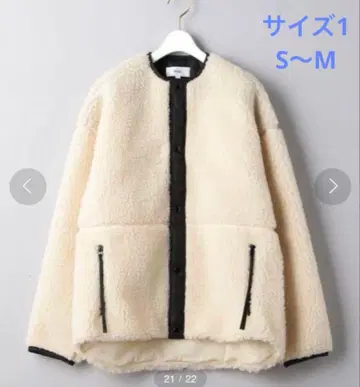 HYKE 하이크 보아 노카라 자켓