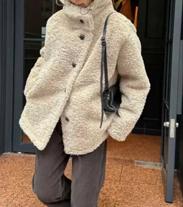 CANAL JEAN El mar 보아 스탠드 카라 자켓