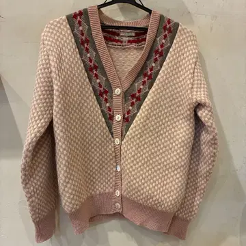 ATSUKI OHNISHI 아가일 무늬 가디건