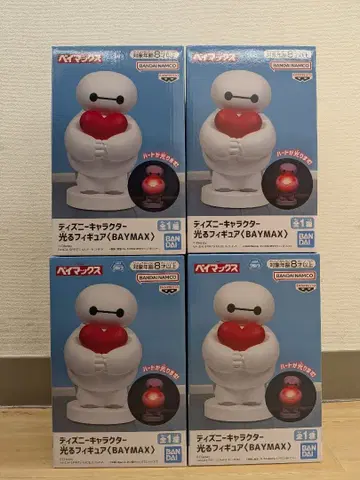 디즈니 베이맥스 빛나는 피규어 4개 세트