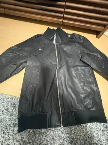 G-Star RAW 블랙 가죽 자켓 S