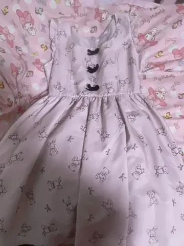 Ank Rouge 곰 오버롤 스커트