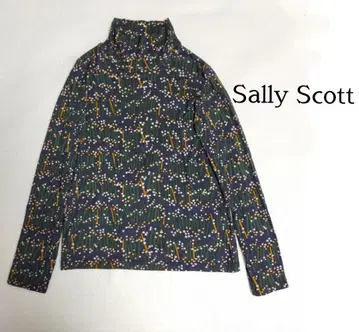 Sally Scott 샐리 스콧 올 패턴 하이넥 티셔츠