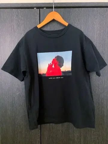 후지이 카제 사진 T셔츠 love all serve all S 사이즈