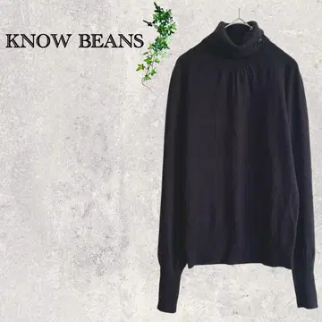 2317 하이넥 스웨터 니트 긴팔 목 버튼 리브 니트 블랙